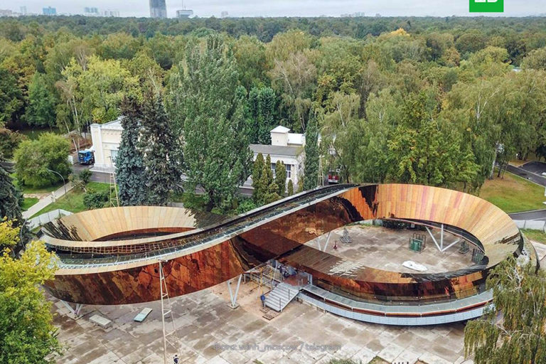 Лента Мебиуса. Вид сверху.